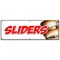 Signmission SLIDERSMINI BURGERS BANNER SIGN charcoal grilled beef cheeseburger eat B-72 Sliders Mini Burger - alternate 1